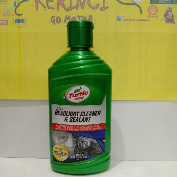 TURTLE WAX HEADLIGHT CLEANER &amp; SEALANT - PEMBERSIH HEADLAMP PENGKILAP