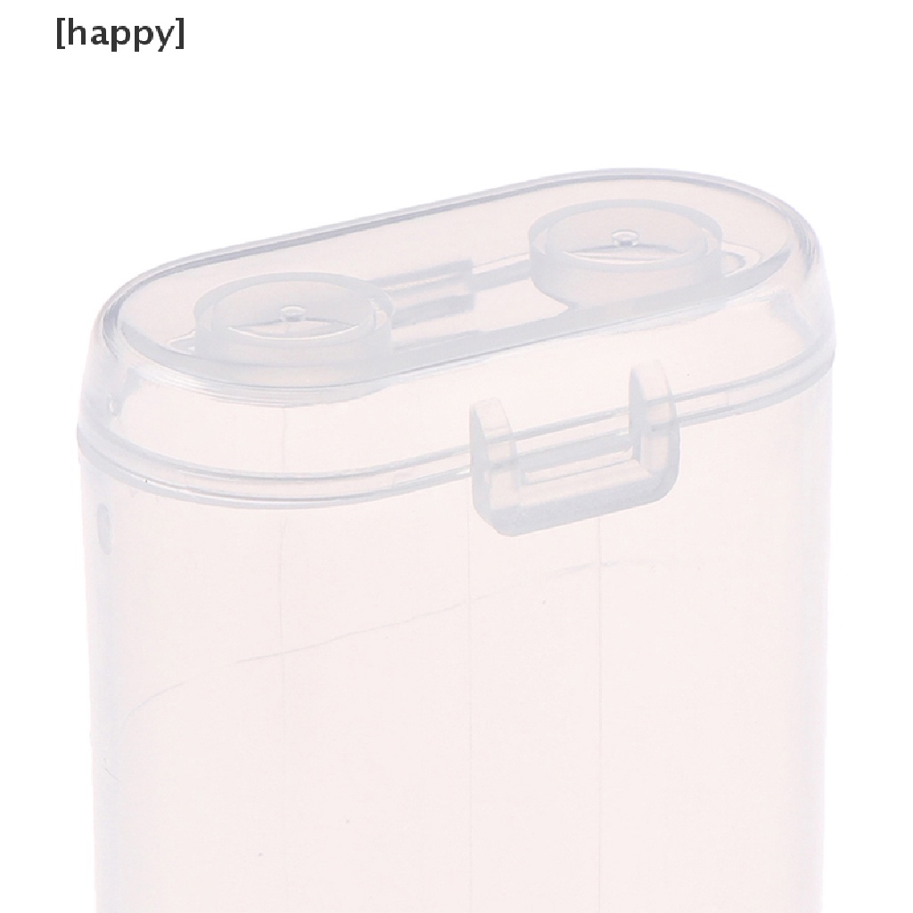 Ha Kotak Penyimpanan Baterai 18650 2 Bagian Bahan Plastik Transparan Anti Air