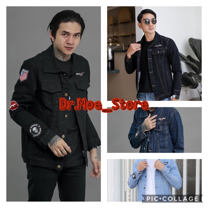 Jaket Jeans Cowok Jaket Jeans Jaket Jeans Pria Jaket Jeans Hitam Jaket Denim Pria Jaket Jeans Denim