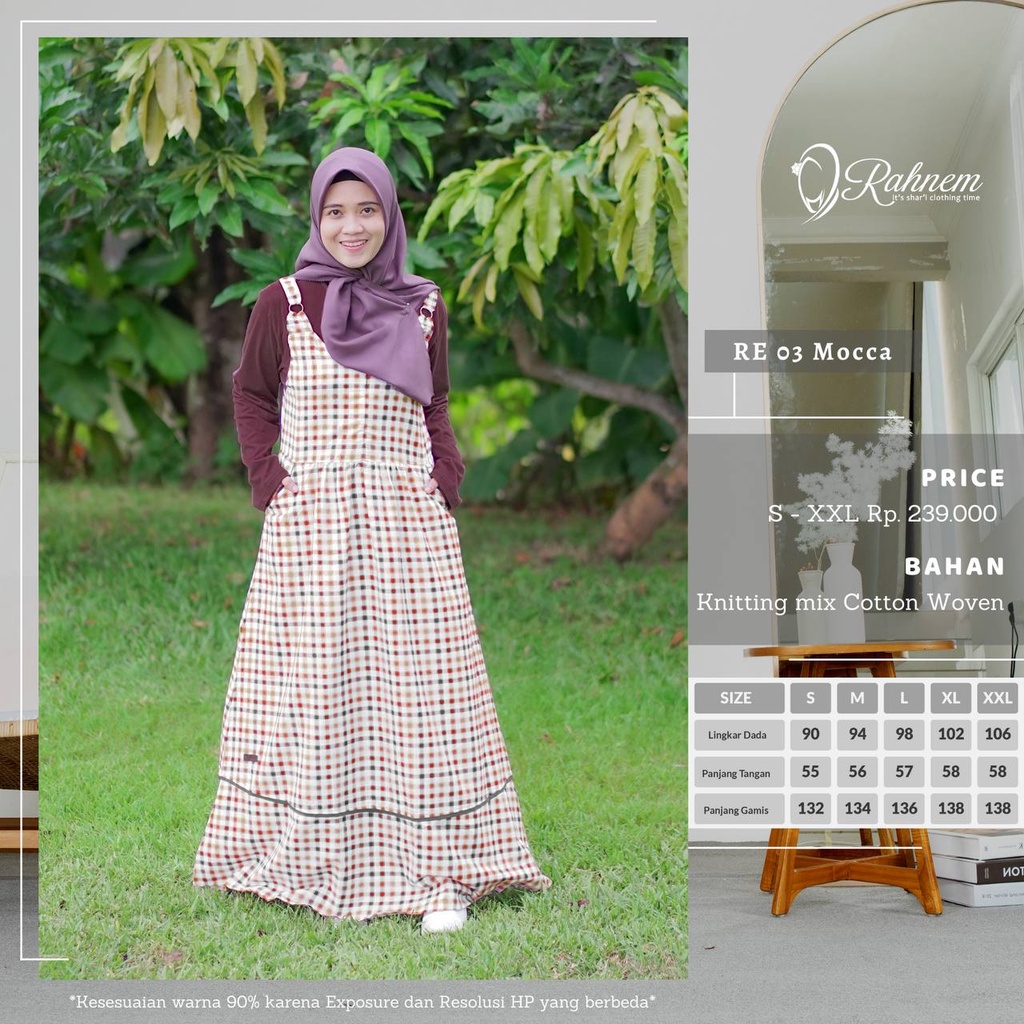 Gamis Terbaru Rahnem RE 03 / Fashion Muslim Gamis