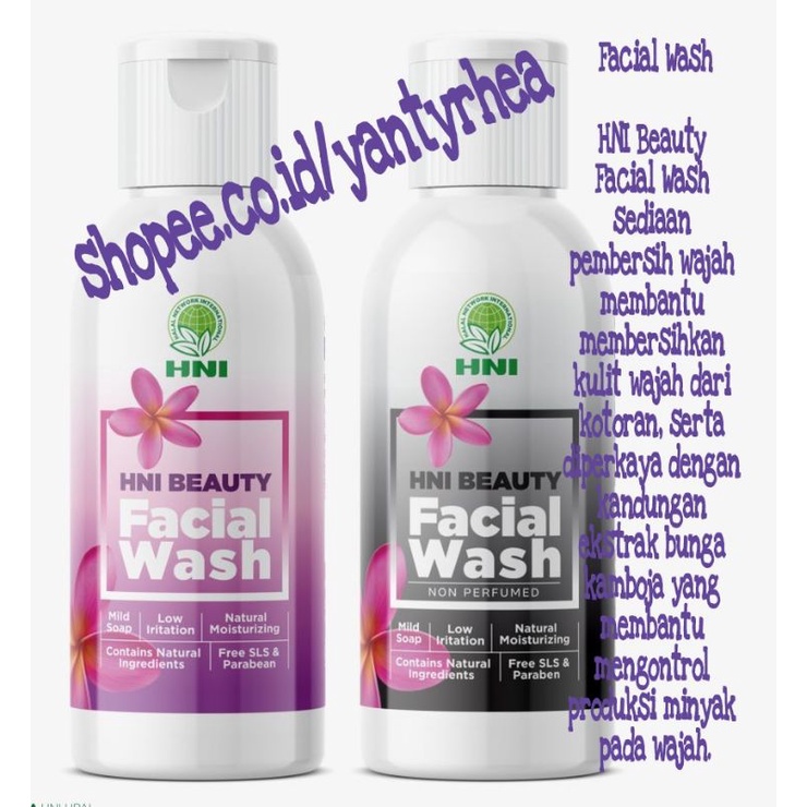 Facial Wash/Sabun Cuci Muka with Perfumed (Magenta) HNI-HPAI
