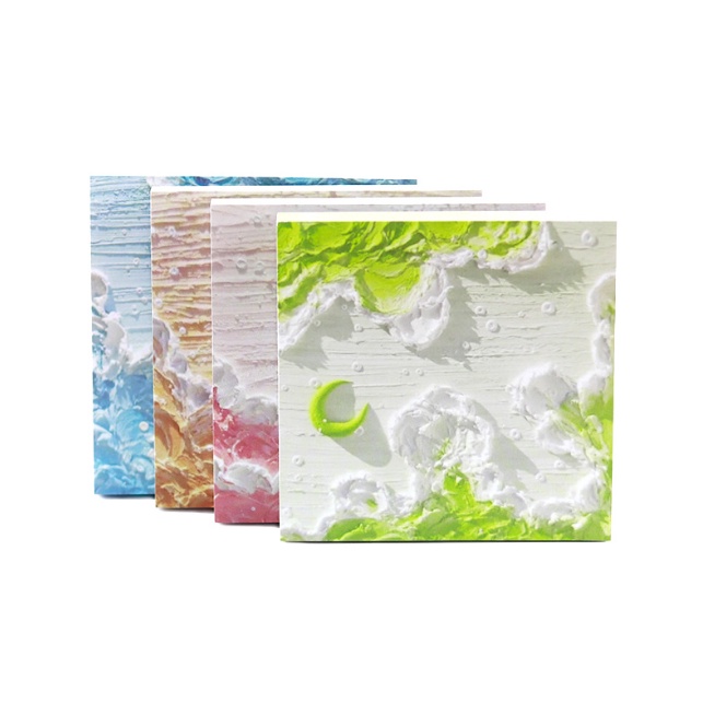 

J2 - Sticky notes moon japan oil painting Memo note lucu