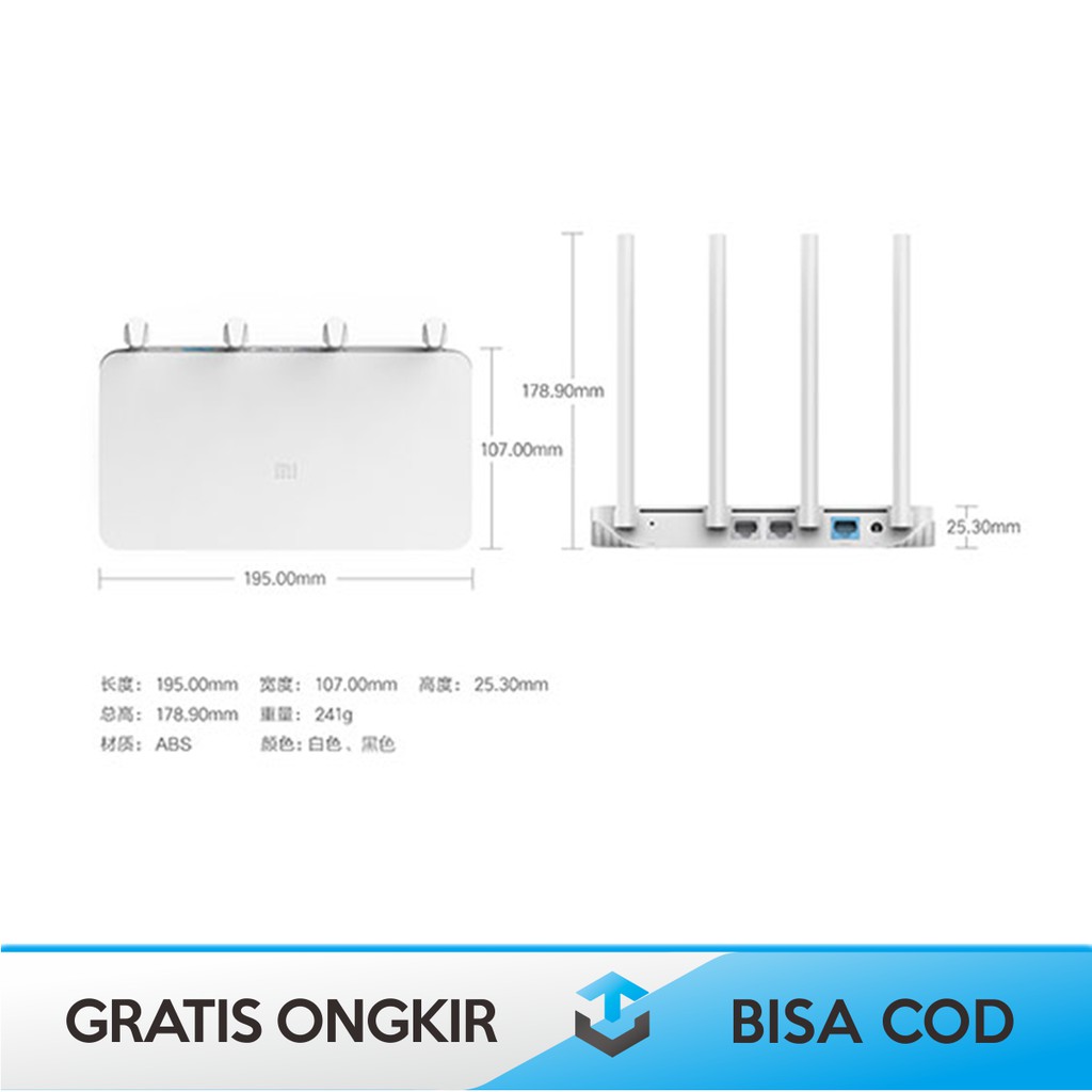 ROUTER WIFI XIAOMI 4 ANTENA ORIGINAL 4C 300MBPS WIRELESS ROUTER 300MBPS XIAOMI 4C ORIGINAL 4 ANTENA