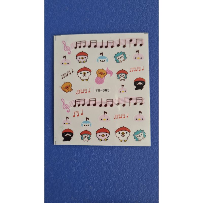 Water Decal Nail Art Stiker Emoji