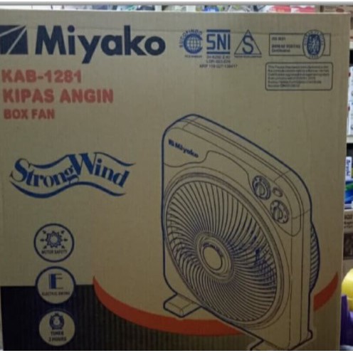 Kipas Angin Kotak / Box Fan Miyako KAB-1281 GARANSI