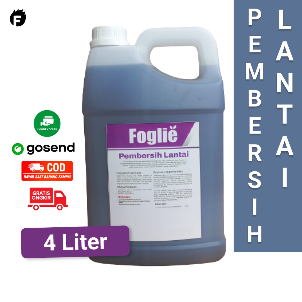 Foglie Pembersih Lantai Lavender 5 Liter - Anti Bakteri &amp; Wangi Segar