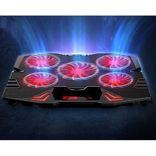 New !! Cooling Pad Laptop 5 Fan Pendingin Laptop Cooling Cooler fan Kipas Pendingin Notebook K5