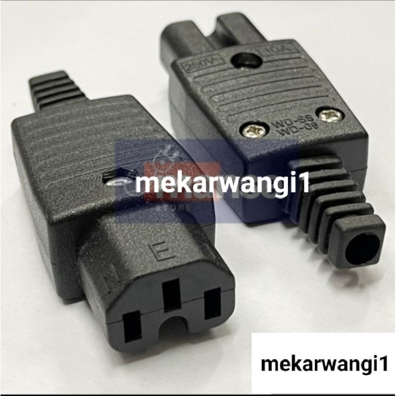 Konektor C14 Male / Jack AC Komputer C14 Cowo / C14 AC Power Connector (KUALITAS BAGUS)