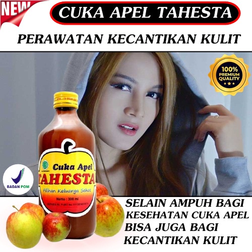 TAHESTA Cuka apel original untuk wajah berjerawat BPOM perawatan wajah wanita glowing Terbaru