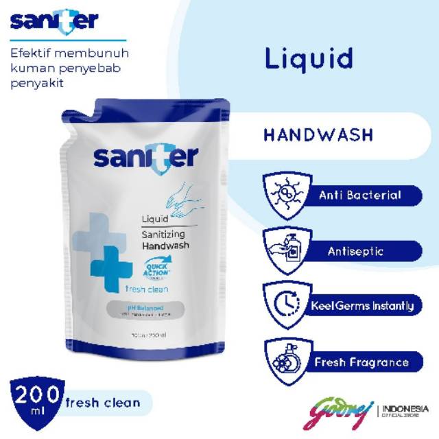 SANITER HAND WASH refill pouch 200ml