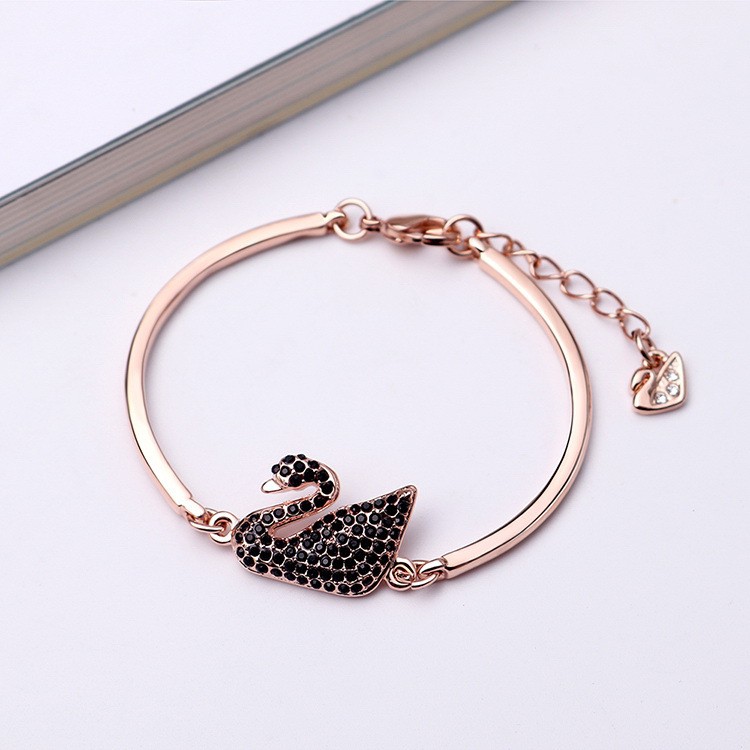 ⭐COD Gelang Wanita Korea Model Angsa Premium Swarovski Aksesoris Perhiasan Wanita Dalika