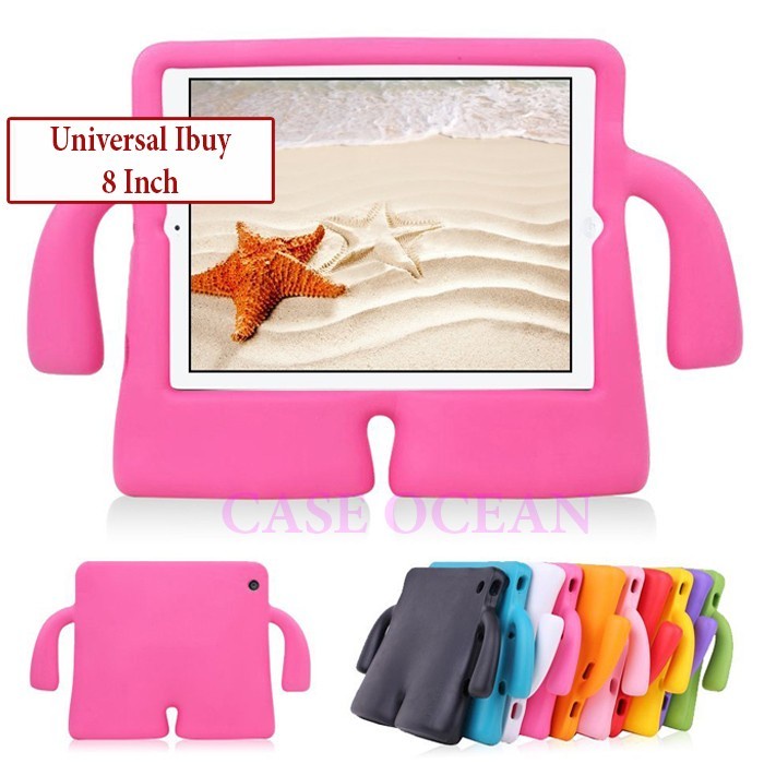 Olike Edu Tab Edutab E1 8 inch Softcase Soft Case Cover Anak Kids Lucu Kuat Cute Stand Standing Casi