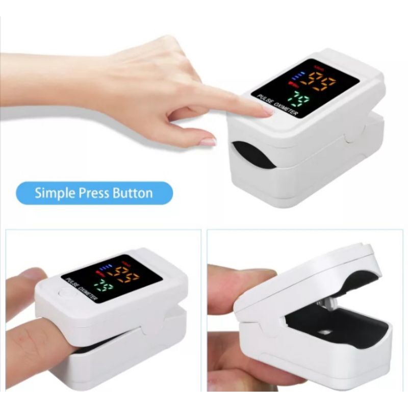 Docoller clip pengukur detak jantung ujung jari,pulse oxymeter L-ED layar tampilan mini SPO2 monitor