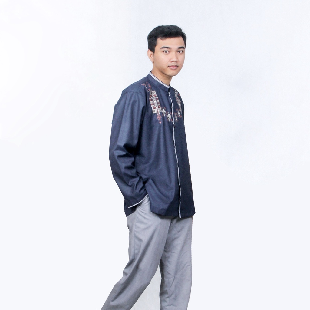 Baju Koko Casual Dewasa Lengan Panjang