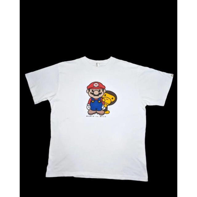 Kaos tshirt Baby milo x Super mario original preloved