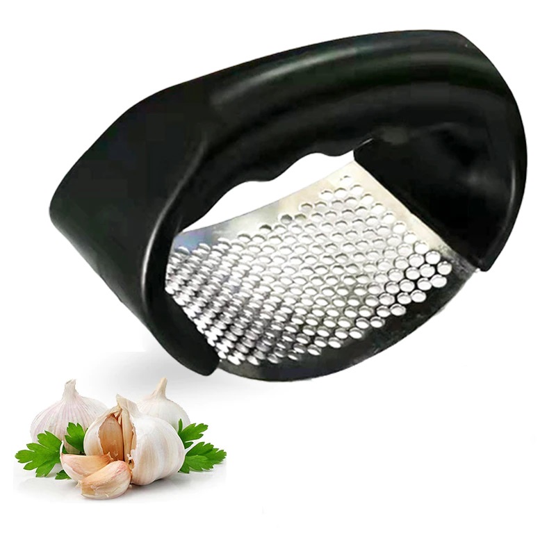 Alat Penghancur Penghalus Perajang Bawang Putih Garlic Chopper Press Stainless Steel