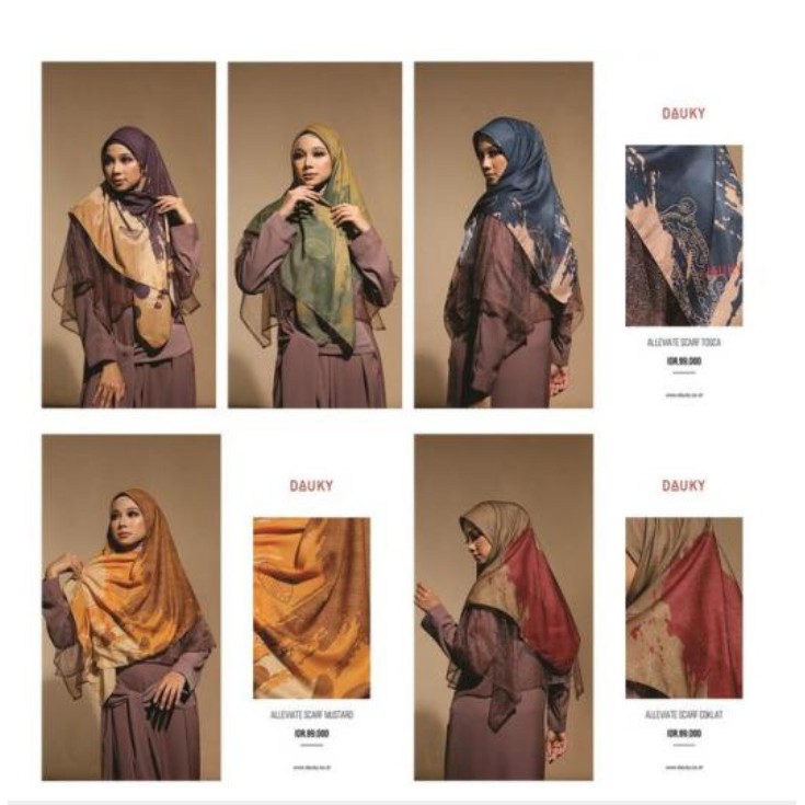 Segi Empat Terupdate Dauky Alleviate Scarf