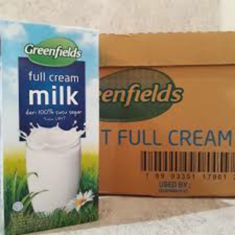 

Greenfields full cream 1000 ml 1 liter lt L