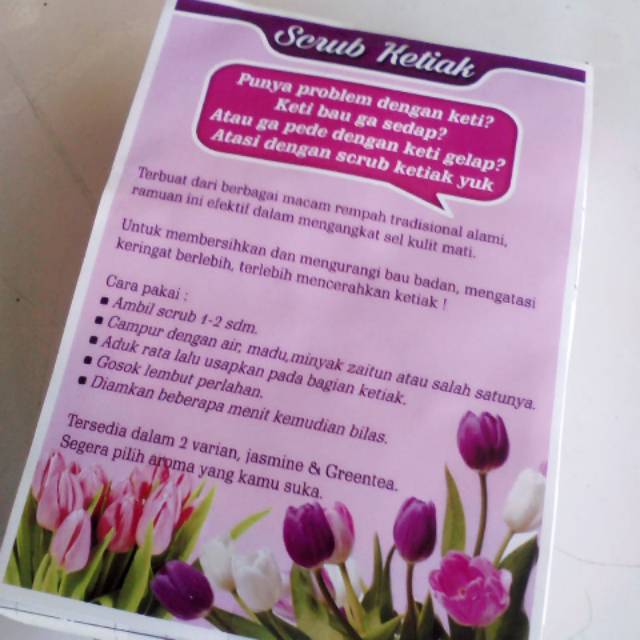 

cetak brosur iklan produk sekitar 500pcs ukuran 1/4hvs