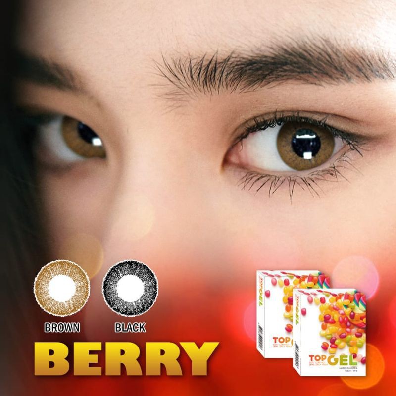 SOFTLENS TOPGEL BERRY CHOCO MINUS ( NORMAL S.D -10.00) 14.5MM