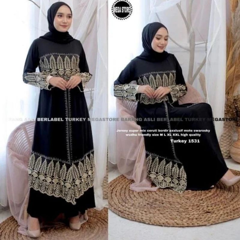 turkey 1531 size M // abaya turkey by megastore // gamis megastore // abaya turkey mega store