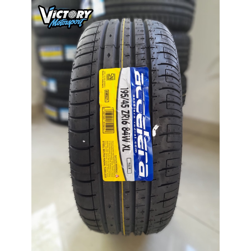 BAN MOBIL R16 BAN MURAH UKURAN 195 45 RING 16 BAN STANDAR MERK ACCELERA BUKAN ACHILLES DUNLOP GTRADI