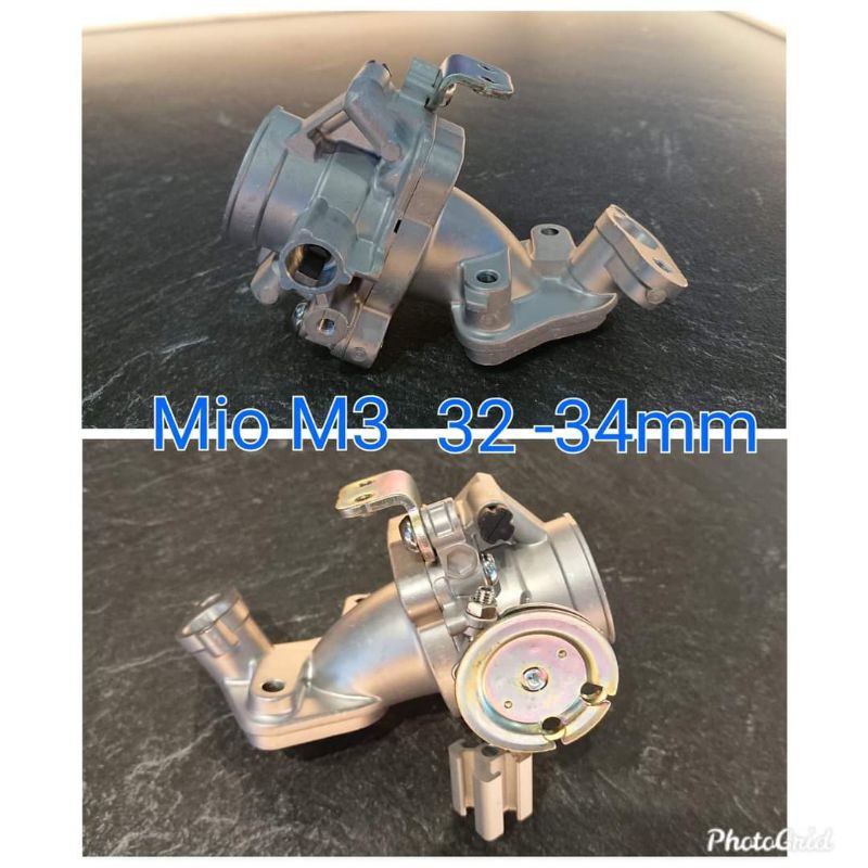 THROTTLE BODY MIO M3 BRT 32 DAN 34 MM TB MIO M3 SOUL GT 125 BRT 32 34 MM
