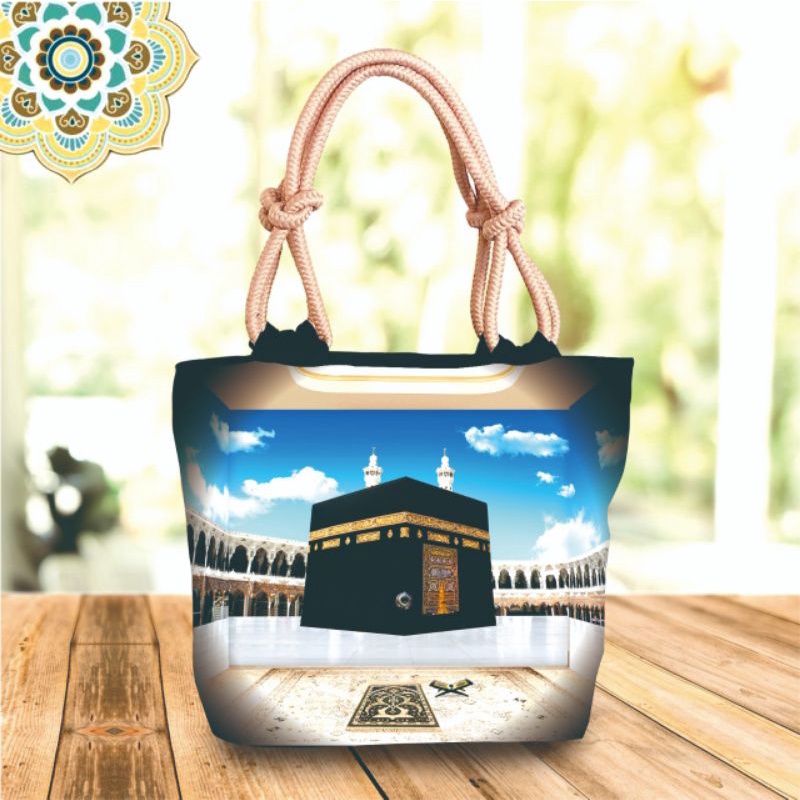 Tote Bag motif Ka'bah Terbaru (GROSIR &amp; ECERAN)