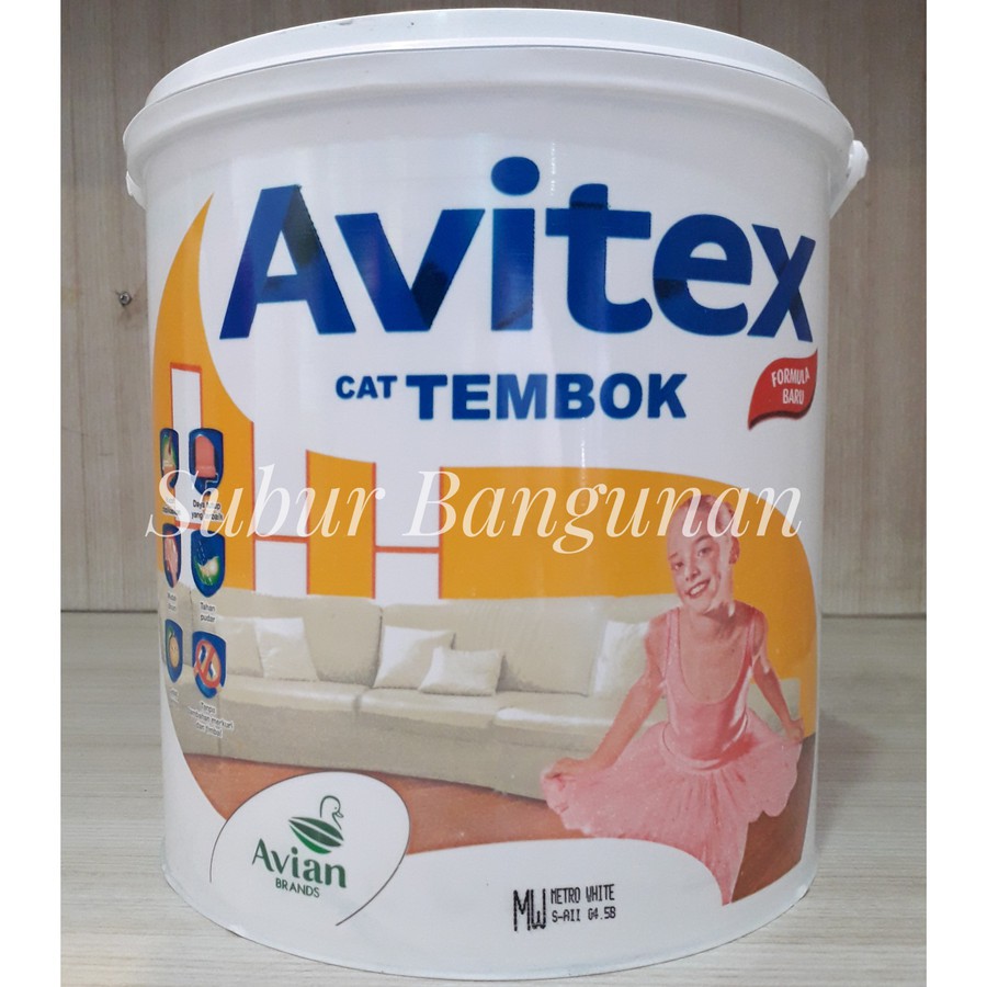CAT TEMBOK AVITEX 5 KG / AVIAN Brand Avitex Cat Interior 5 kg