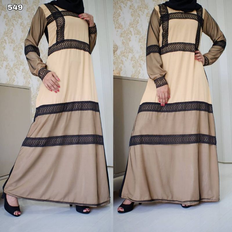abaya gamis new model cream maxi zhepy outer gaun pesta all size turkey india arab saudi