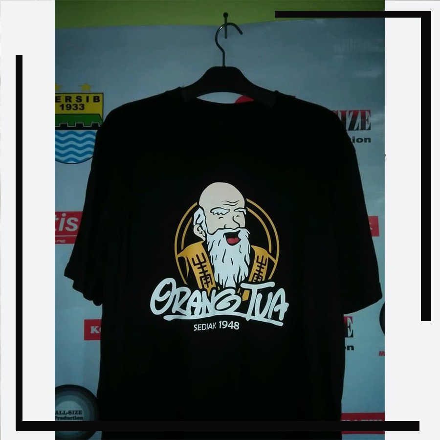 Baju Obral Combed Distro Anggur Merah Orang Tua Sedjak 1948