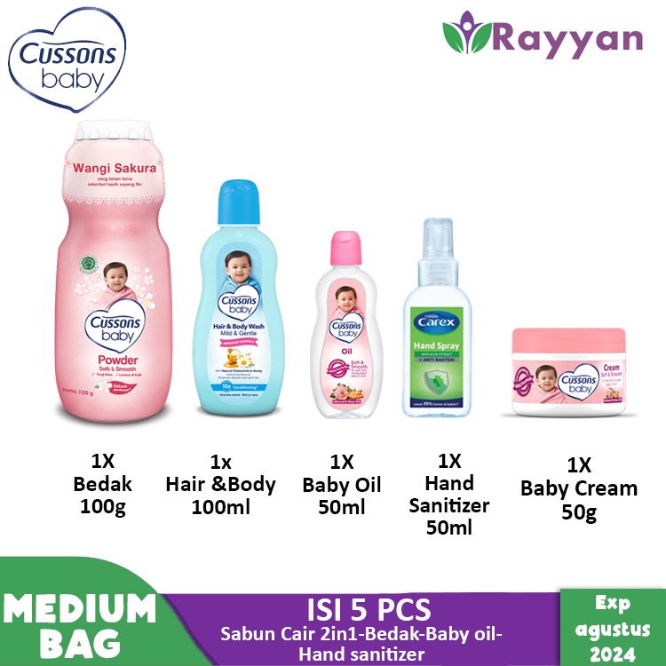 Cusson Baby Gift Set Medium / Perlengkapan Kado Bayi Baru Lahir-3