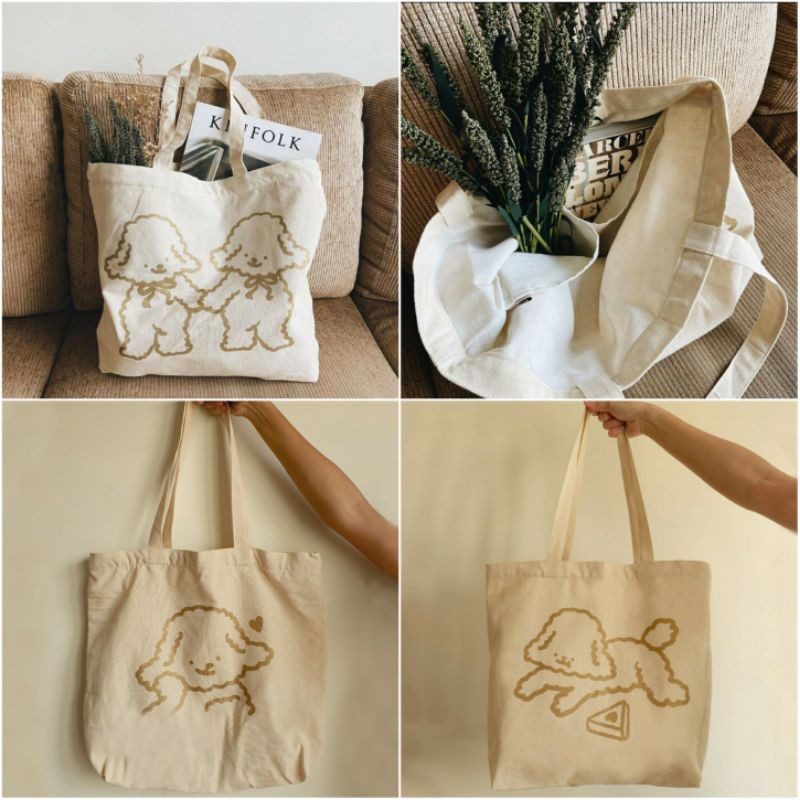 Kellysandco Oversize Totebag Poodle Kellys Co Tote Bag