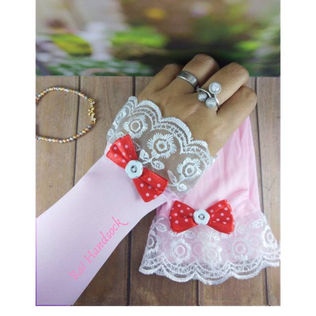 HANDSOCK MANSET QUEEN PITA POLKADOT