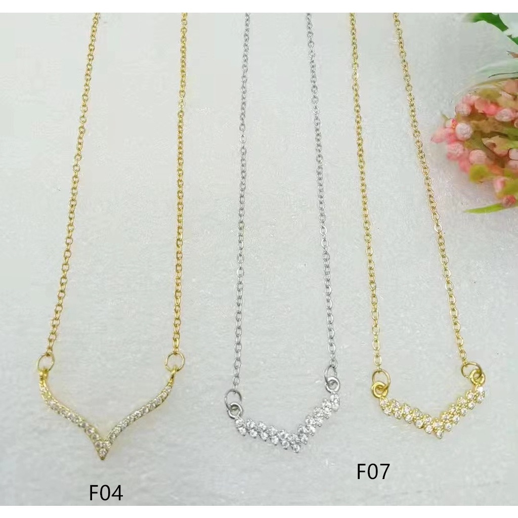 Kalung Titanium Permata Perhiasan Fashion F03-05