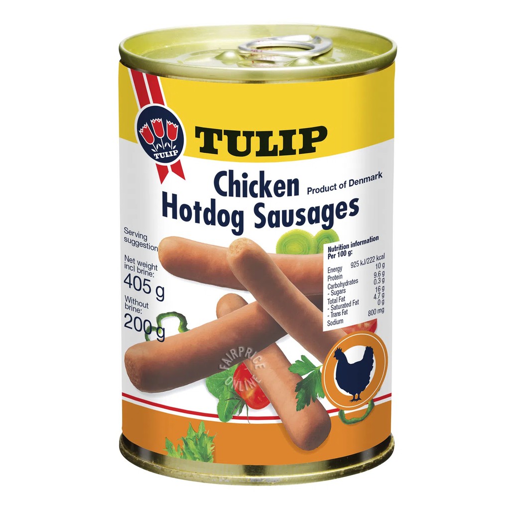 

Tulip Hotdog Hot Dog Chicken Sausages Sosis 405g