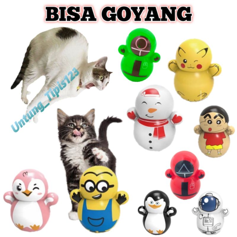 Cat toys teaser mainan Kucing anjing bisa goyang lucu mainan hewan unik