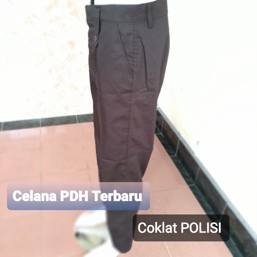 Celana PDH Satpam Terbaru / Celana Satpam Terbaru / Celana PDH PDL SUS Security /warna COKLAT POLISI