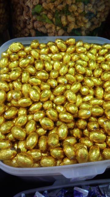 

Coklat lonjong/ coklat bentuk telur/ coklat kiloan