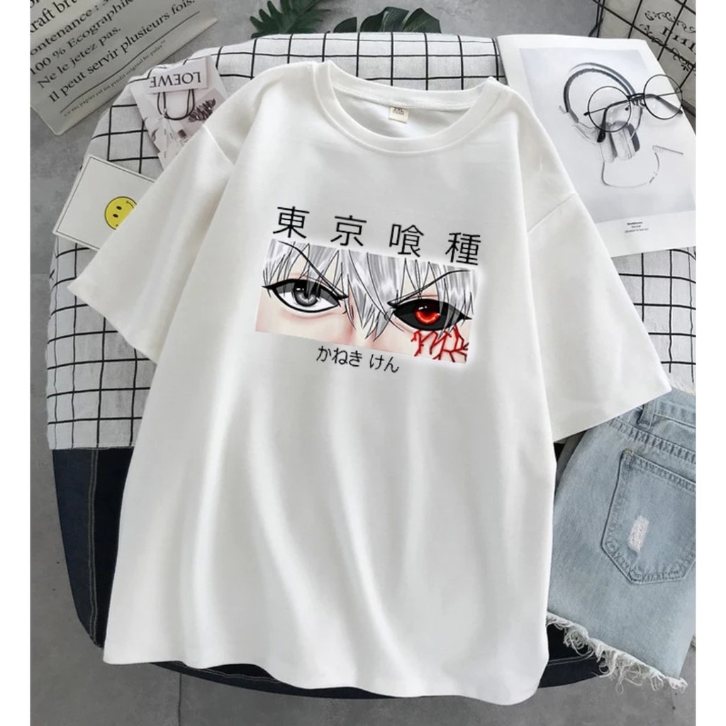 TOKYO GHOUL T-SHIRT TEBAL / KAOS UNISEX