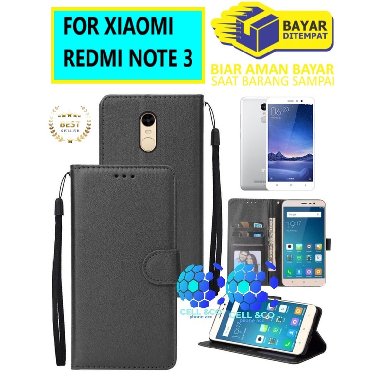 Flip cover XIAOMI REDMI NOTE 3 Flip case buka tutup kesing hp casing flip case leather wallet