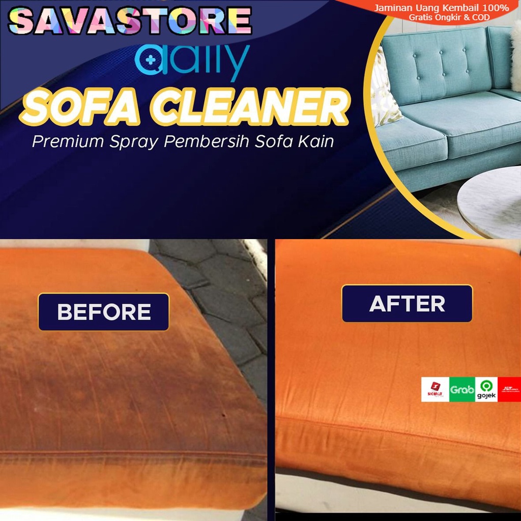 CAIRAN PEMBERSIH SOFA DAILY SOFA CLEANER AMPUH MEMBERSIHKAN NODA (PAKET) - SPRAY PEMBERSIH AMPUH SOFA KAIN - SOFA CLEANER PACK PREMIUM WATERLESS