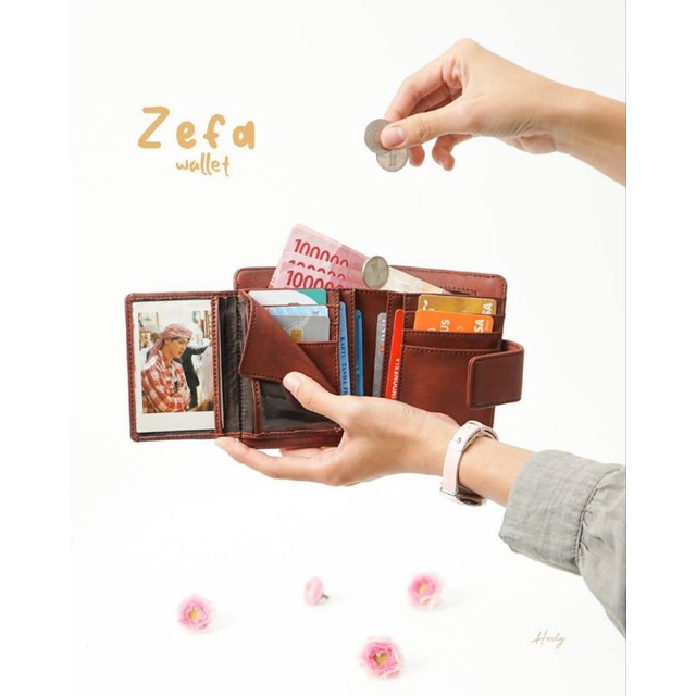 Hody - Zefa Wallet by Hody READY Dompet Lipat Synthetic Leather Vintage Dompet Wanita Zefa