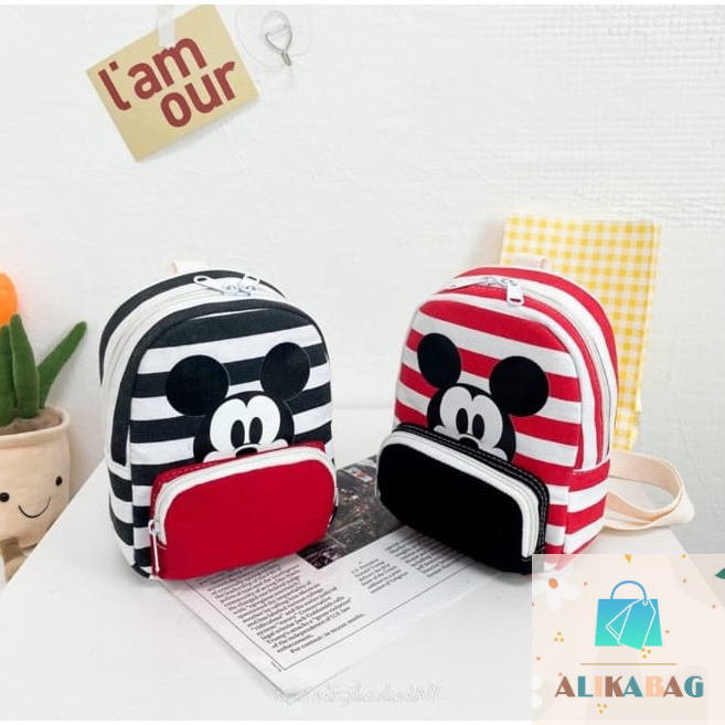 ALIKA BAG - Tas Ransel Anak Unisex Karakter Cartoon lucu Untuk Tk /Paud