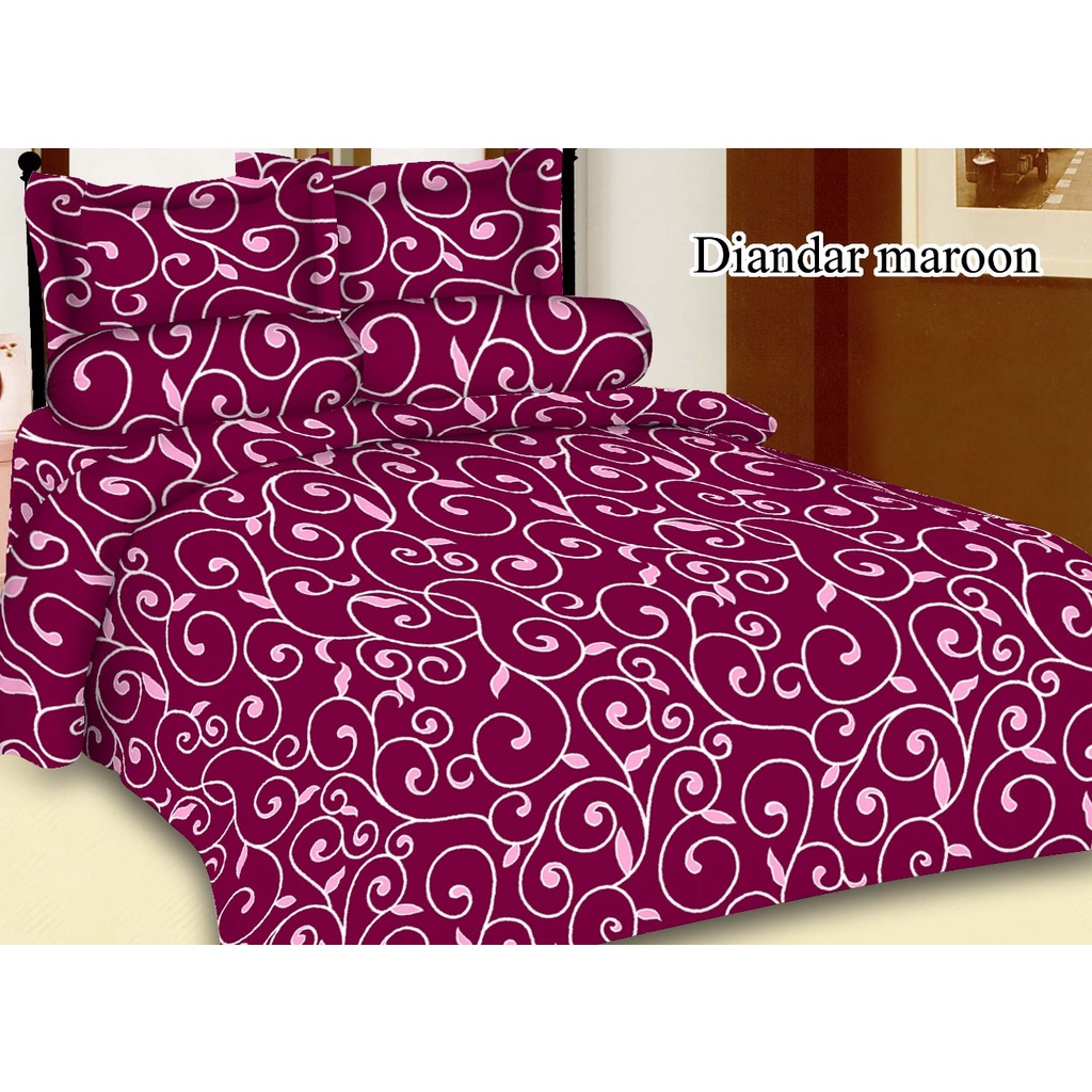 SPREI MOTIF DIANDRA GREEN MOTIF BUNGA UKURAN 180X200 NO.1 UKURAN 160X200 NO.2