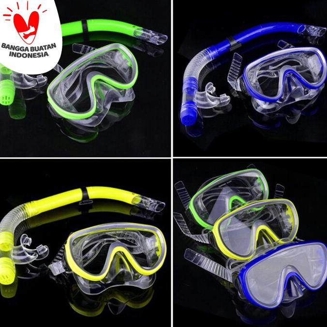 Kacamata Snorkling / Mask Snorkling + Selang / Alat Snorkling Ya jie