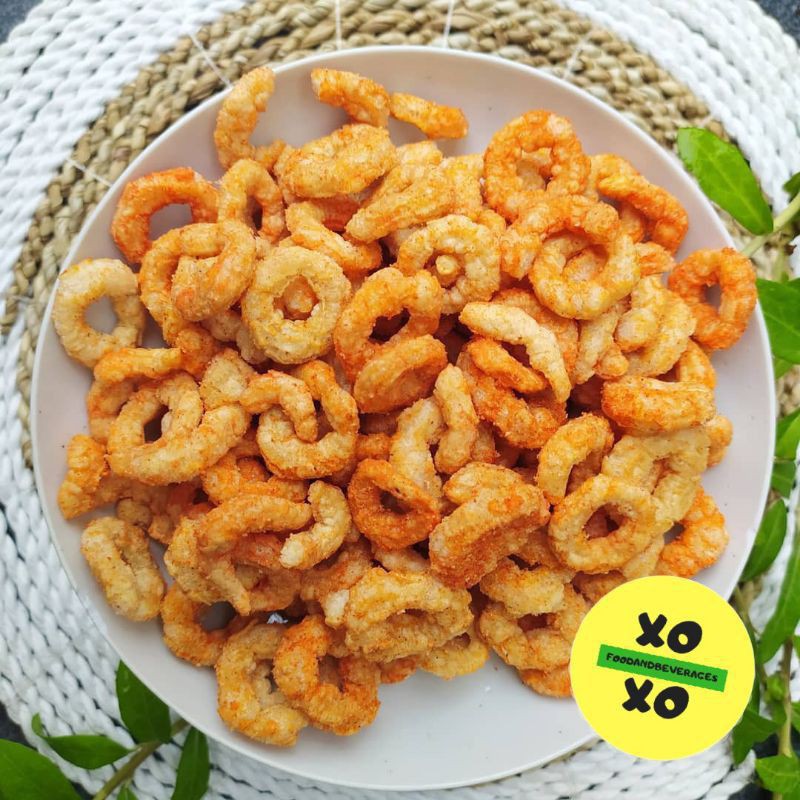 

snack lebaran kiloan slondok udang pedasnya nampoll