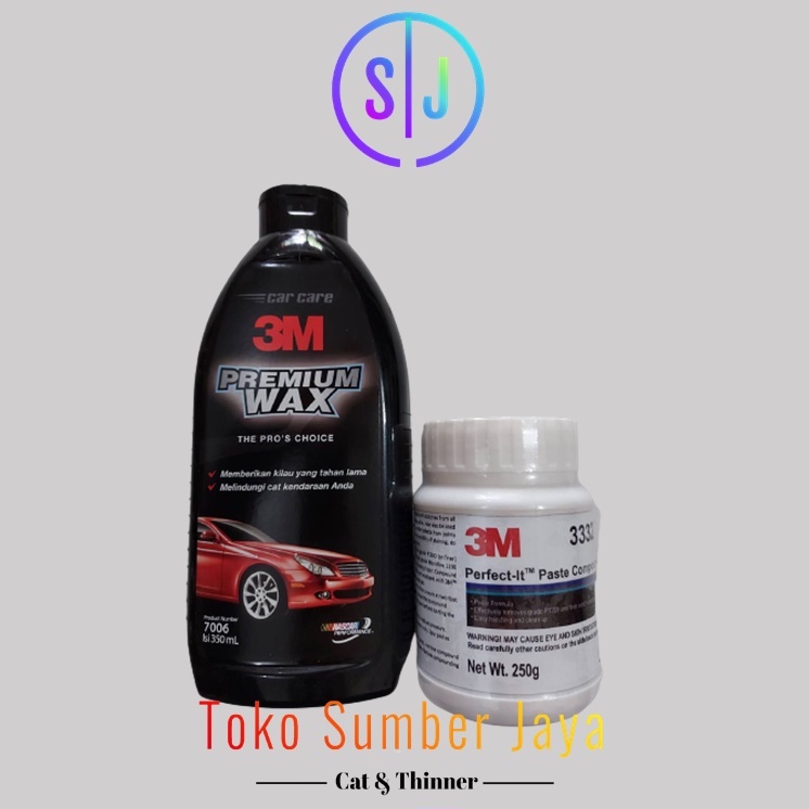 Paket Hemat 3M Premium Wax 7006 + 3M Perfect-It Paste Compound