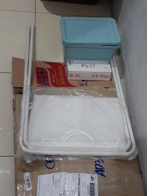 Kotak Penyimpanan Dengan Penutup, Biru Muda 19x26x15 Cm, Plastik Polipropilena So1717