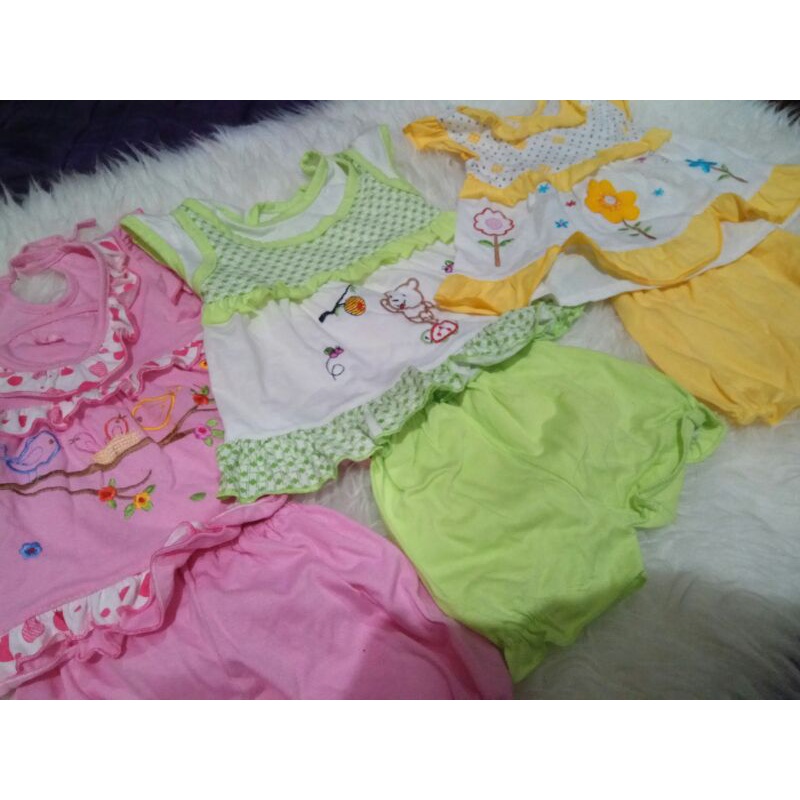 preloved setelan baju bayi 0-6 bulan, paket baju bayi || preloved dress bayi || preloved baju bayi p